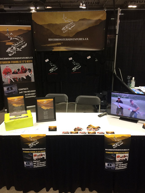 River Monsters Adventures Booth At The Calgary Boat Show