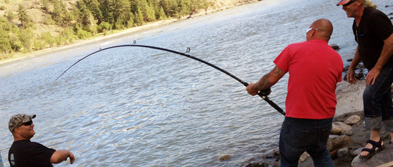Jeff White Sturgeon Fishing Fraser Canyon BC